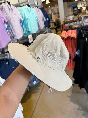 Brand New！Columbia Two-Tone Beige and Gray Sun Hat，one size！
